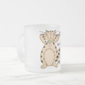 Allergische Katze Mattglastasse (Vorderseite Links)