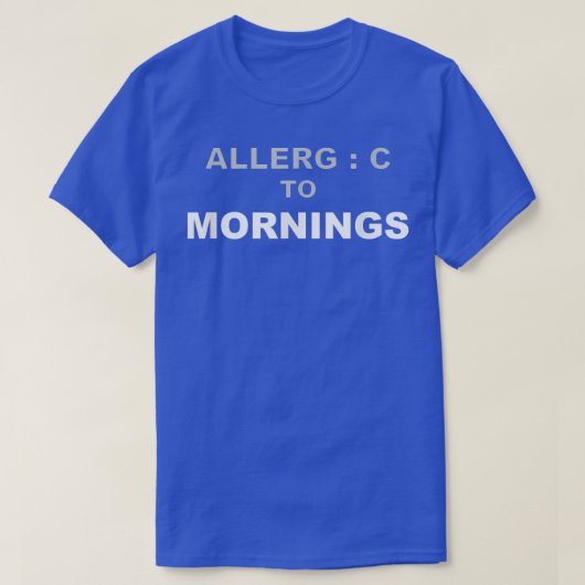 Allergische Morgensonne T-Shirt (Design vorne)