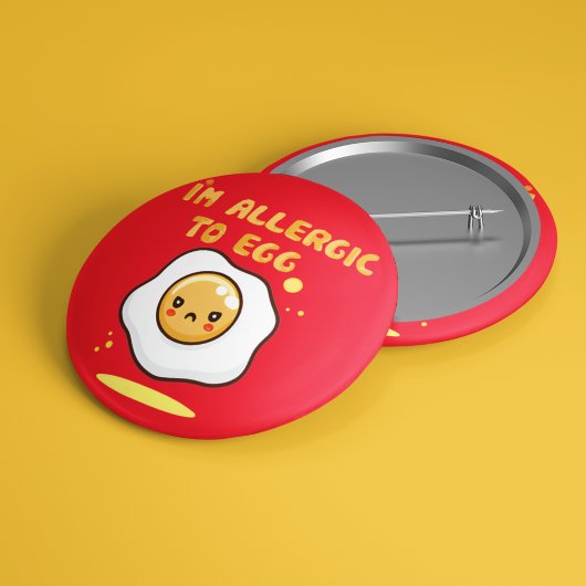 Allergische Reaktion auf Eier Allergie Button