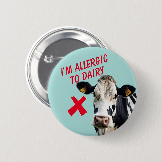 Allergische Reaktion auf Milchunverträglichkeit Le Button (Vorne & Hinten)