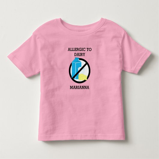 Allergische Reaktionen auf Personalisierte Milchki Kleinkind T-shirt (Vorderseite)