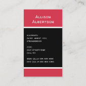 Allergische Warnkids Foto Medical Emergency Daycar Telefonnummerkarte (Rückseite)