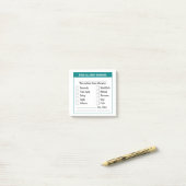 Allergische Warnung, Allergen Post it Note Post-it Klebezettel (Auf Schreibtisch)