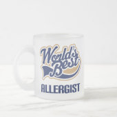 Allergist-Geschenk Mattglastasse (Links)