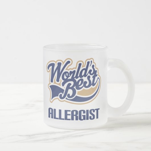 Allergist-Geschenk Mattglastasse (Rechts)