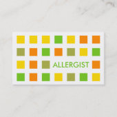 ALLERGIST (Mod-Quadrate) Visitenkarte (Vorderseite)