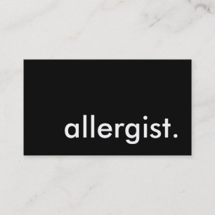 Allergist. Visitenkarte