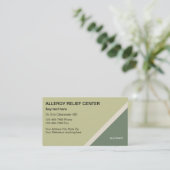 Allergistische Visitenkarten Visitenkarte (Stehend Vorderseite)