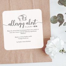 Allergy Alert Wheat Gluten Bread Minimalist