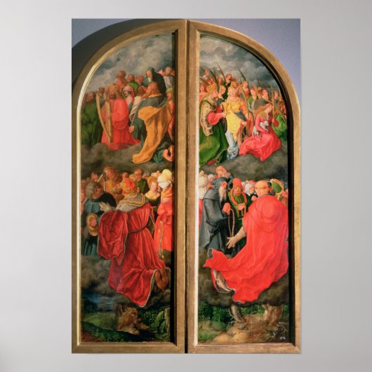 Allerheiligen-Tag-Altarpiece Poster (Vorne)