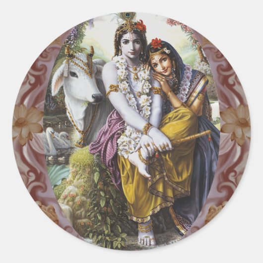 Allerheiliges Paar Runder Aufkleber (Vorderseite)