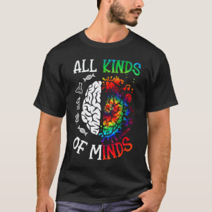 Allerlei Geister Autismus-Bewusstseinsmonat Gehirn T-Shirt