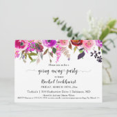 Allerlei Mischblüten, die das Foto des Party verla Einladung (Stehend Vorderseite)