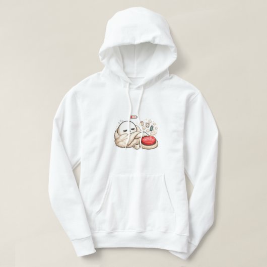 Alles abbrechen 2% Akku  Hoodie (Design vorne)