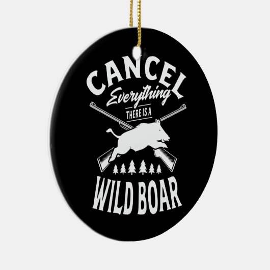 Alles abbrechen, was ein Wildschwein für einen Keramik Ornament (Rechts)