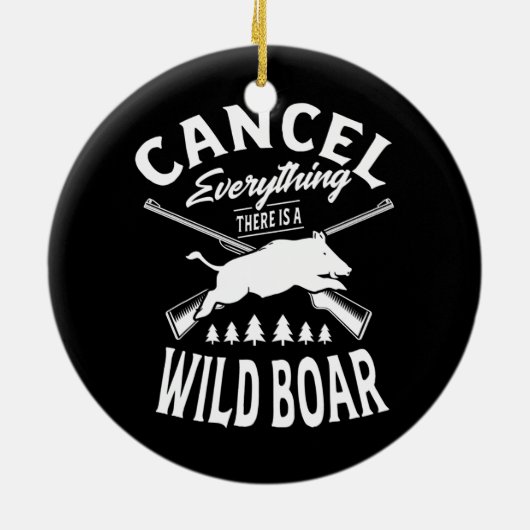 Alles abbrechen, was ein Wildschwein für einen Keramik Ornament (Hinten)