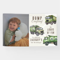Alles Abfall! Müllwagen Kinder Foto Geburtstag