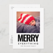 Alles, alles quadratisches Foto modern Postkarte (Vorne/Hinten)