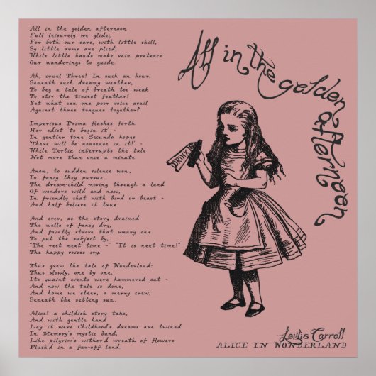 Alles am goldenen Nachmittag Poster (Vorne)