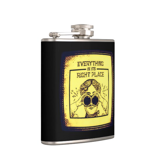 Alles am richtigen Ort Flachmann (Rechts)