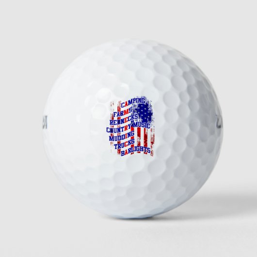 Alles Amerika Golfball (Vorderseite)