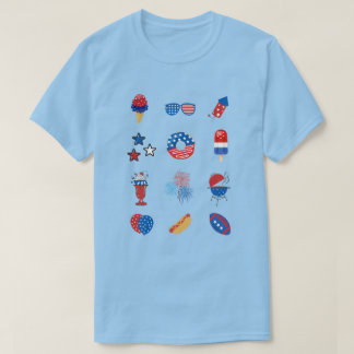 Alles Amerika in Rot, Weiß & Blau für den 4. Juli T-Shirt