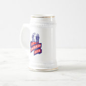 Alles amerikanische Bier Bierglas (Vorderseite Links)