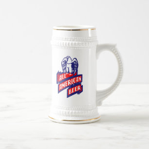Alles amerikanische Bier Bierglas