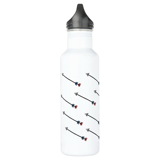 Alles amerikanische Bogenschießen Edelstahlflasche (Links)