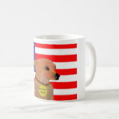 Alles amerikanische Hündchen Kaffeetasse (VorderseiteRechts)