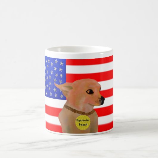 Alles amerikanische Hündchen Kaffeetasse (Mittel)