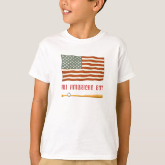 Alles amerikanische Jungen-Flaggen-T-Shirt T-Shirt