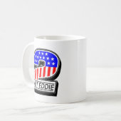 Alles amerikanische rote weiße und Blau 2 Kaffeetasse (Vorderseite Links)