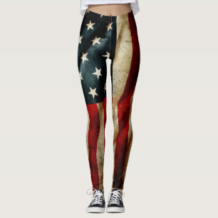 Alles amerikanische Schmutz-Flaggen-Yoga Leggings