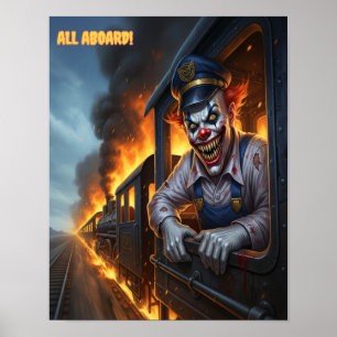 Alles an Bord! Ingenieur des bösen Clowns Poster