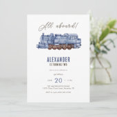 Alles an Bord! Party Einladung des Kindergeburtsta (Stehend Vorderseite)