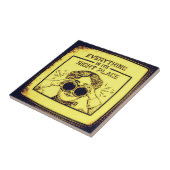 Alles an seinem richtigen Ort - Retro Adventurer Fliese (Seite)