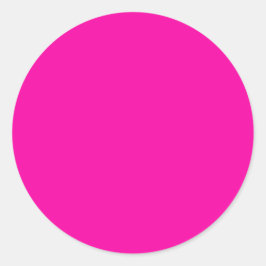 Alles andere als Farbe Rosa Runder Aufkleber