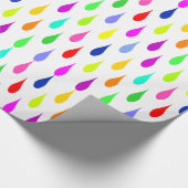 Alles andere als grau Tröpfchen Geschenkpapier (Ecke)