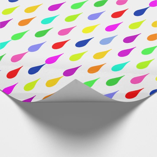 Alles andere als grau Tröpfchen Geschenkpapier (Ecke)