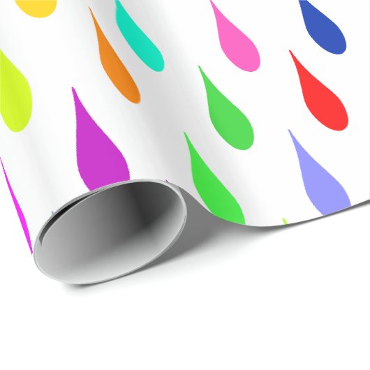 Alles andere als grau Tröpfchen Geschenkpapier (Rolleneckpunkt)