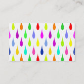 Alles andere als grau Tröpfchen Visitenkarte (Rückseite)