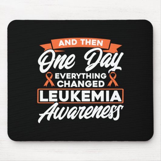 Alles änderte Leukämie-Bewusstseins-Aktion Mousepad (Vorne)