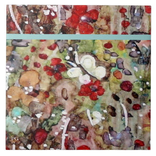 "Alles arbeitet ein Flattern " im Garten Fliese