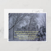 Alles auf Erden Postkarte (Vorne/Hinten)