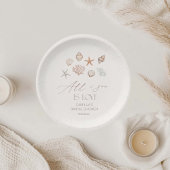 Alles auf See ist Liebe Küste Brautparty Pappteller