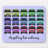 Alles außer Übliche (lila) Mousepad (Vorne)