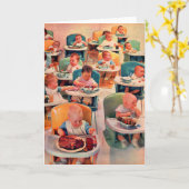 alles Baby Restaurant Karte (Gelbe Blume)