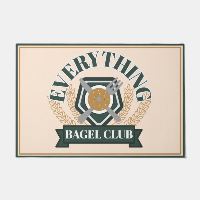 Alles Bagel Club Fußmatte (Vorderseite)