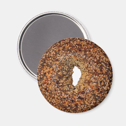 Alles Bagel Magnet (Vorderseite/Rückseite)